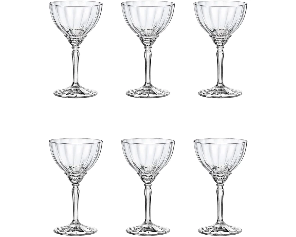 Bormioli Rocco Champagnerglas Florian 240 ml, 6 Stück, Transparent