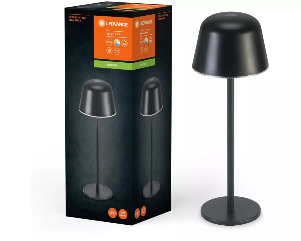 Ledvance Endura Style Table CCT USB Dark Gray