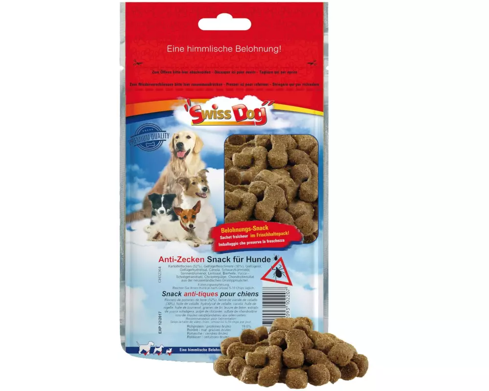 SwissDog Leckerli Anti-Zecken Snack, 450 g