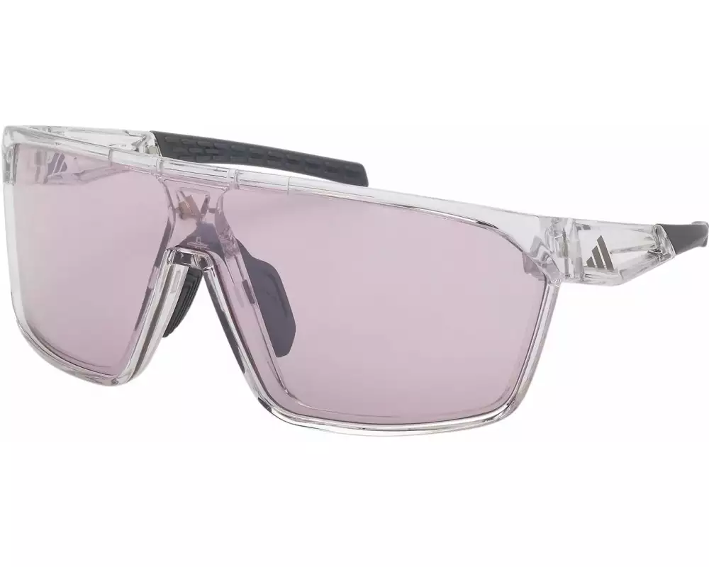 adidas Sportbrille SP0108 Photochromic Weiss Lila, Frame Crystal