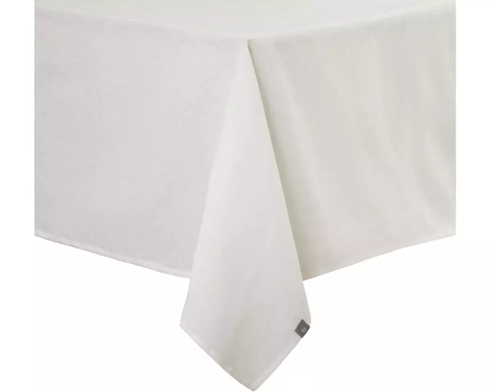 Urbanara Tischdecke Tolosa, 140 cm x 3 m, Weiss