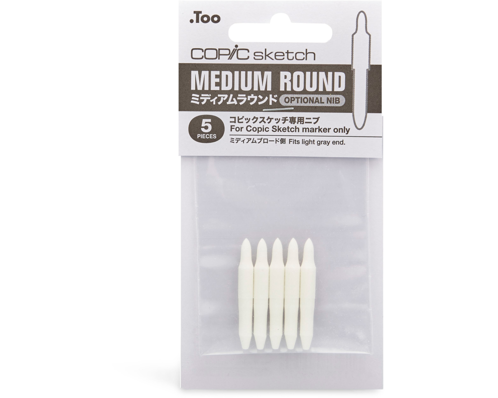 COPIC Ersatzspitze Sketch 21075R Medium Round, 5 Stück