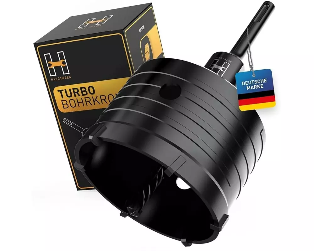 Hardtwerk Bohrer-Set + SDS-Plus-Adapter 82 mm