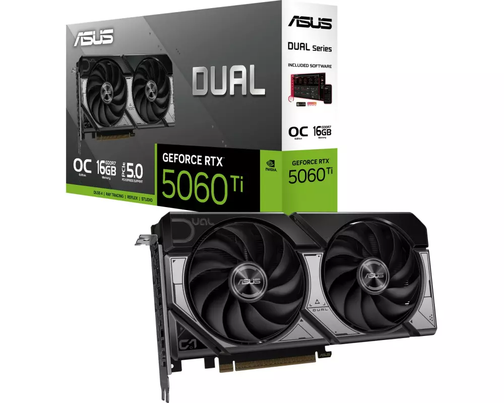 ASUS Grafikkarte Dual GeForce RTX 5060 Ti 16 GB OC Edition