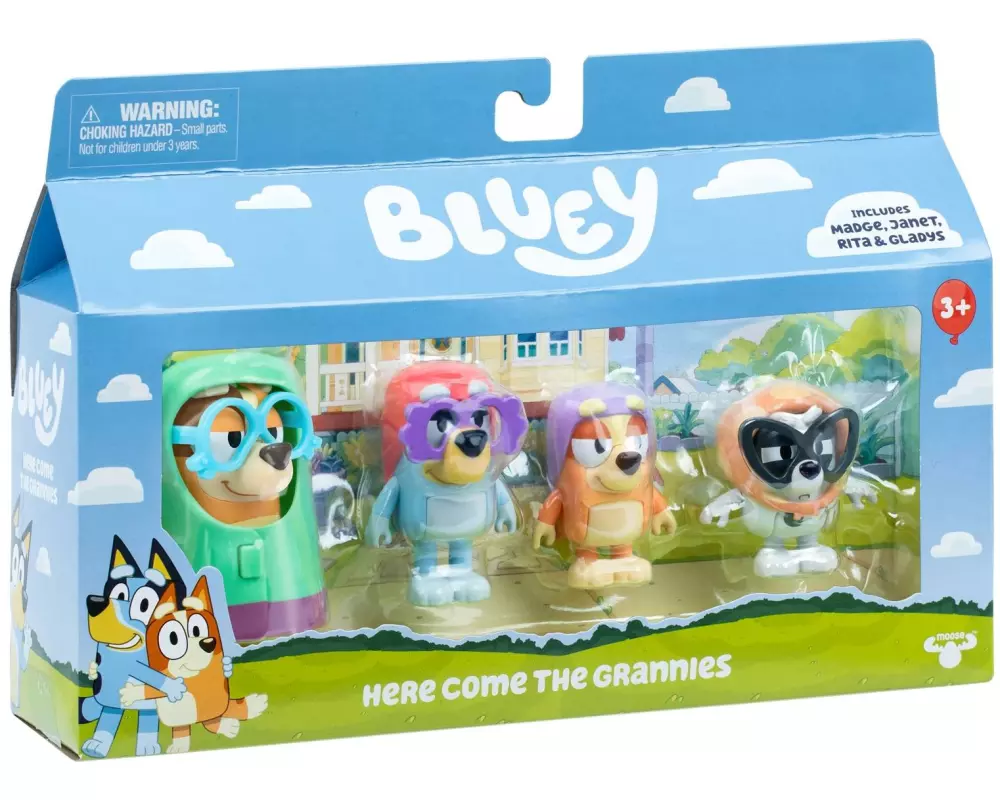 moose Figurenset Omas – bluey 4-er Pack