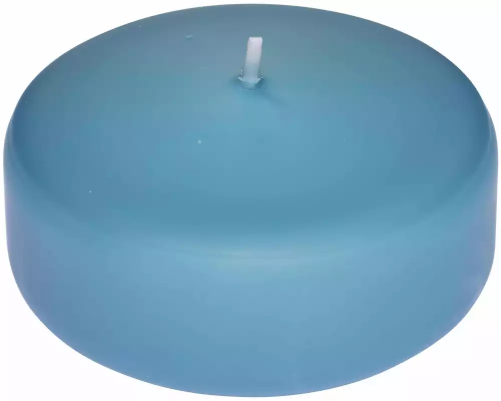 Herzog Kerzen AG Schwimmkerze Linse Ø 8 cm, Eisblau