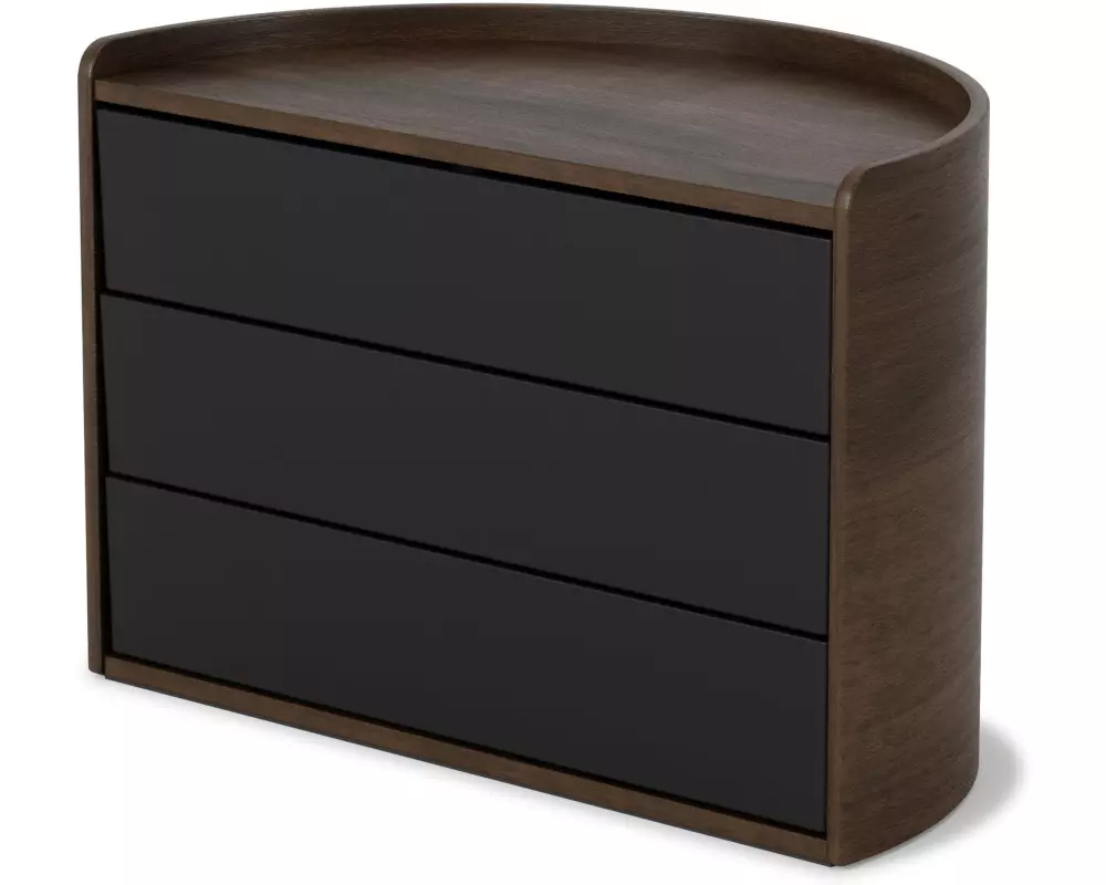 Umbra Schmuckschatulle Moona Holz, Schwarz