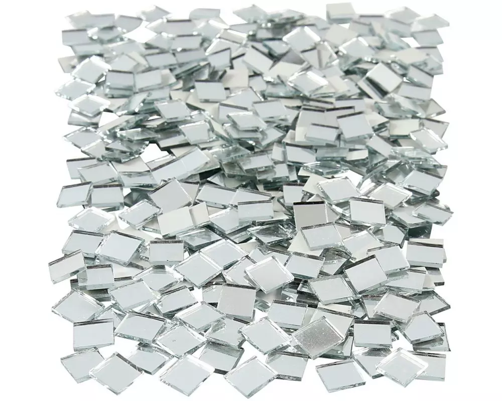 Creativ Company Spiegelmosaik 10 x 10 mm Dicke 2 mm 500 Stk