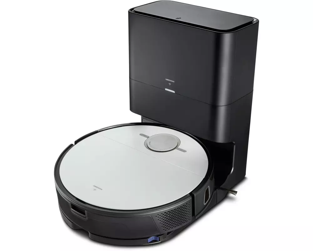 Medion Saugroboter X50 mit Absaugstation