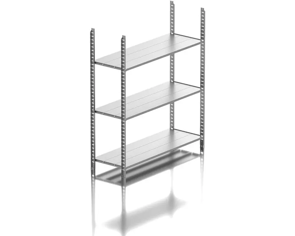 Guardi Regalsystem 60 cm zu Gerätehaus L, Silber