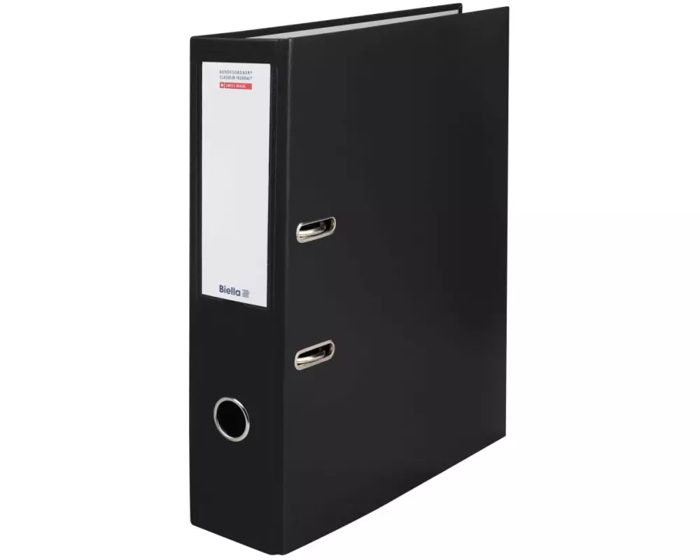 Biella Bundesordner Maxi A4 8 cm, Schwarz