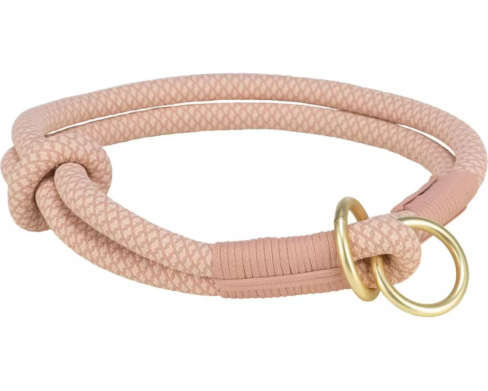 Trixie Soft Rope Zug-Stopp-Halsband S-M, 40 cm, Rosa/Hellrosa