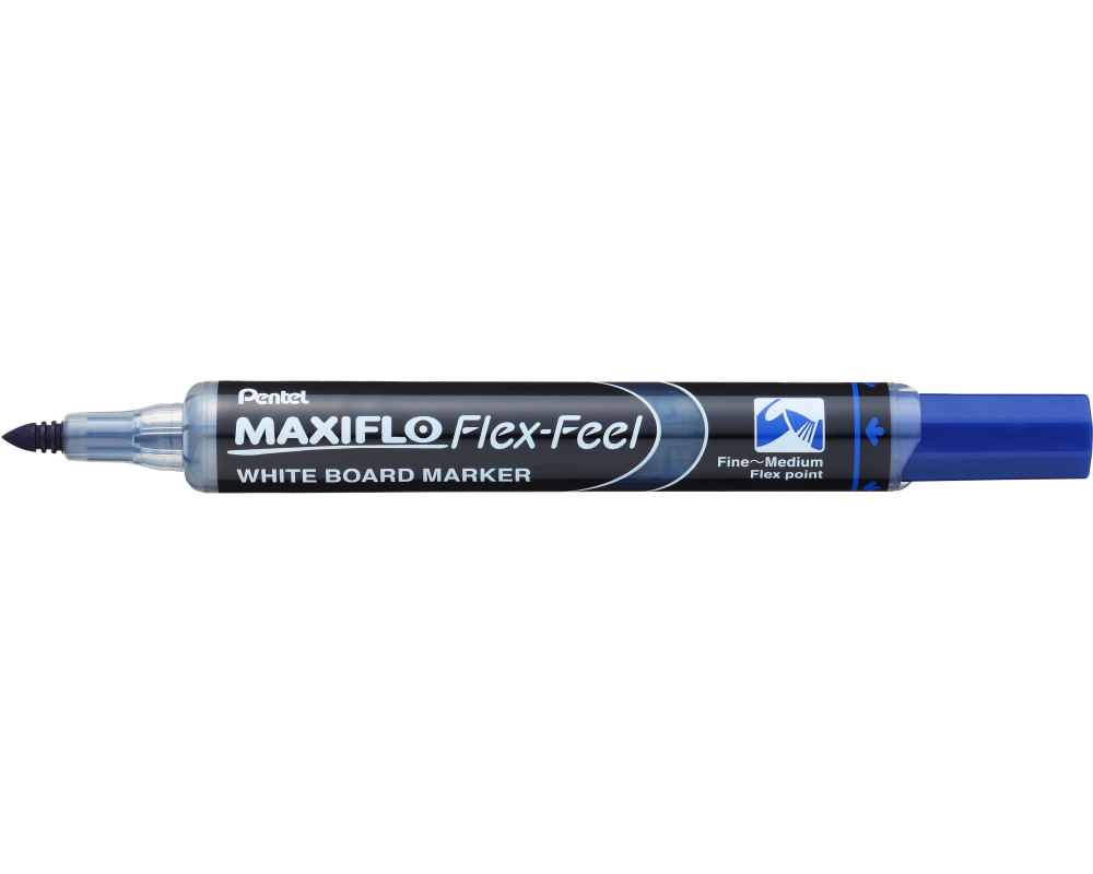 PENTEL Whiteboard Marker MAXIFLO 4mm MWL5SBF-CX blau, Flex Feel