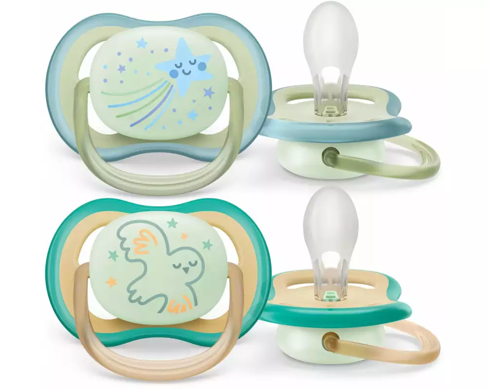 PHILIPS AVENT Nuggi ultra air Night 0-6 Mt. Sternschnuppe/Eule