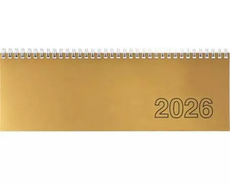 Simplex Tisch-Querkalender Wire-O 30.7 x 10.5 cm, 2026, Gold