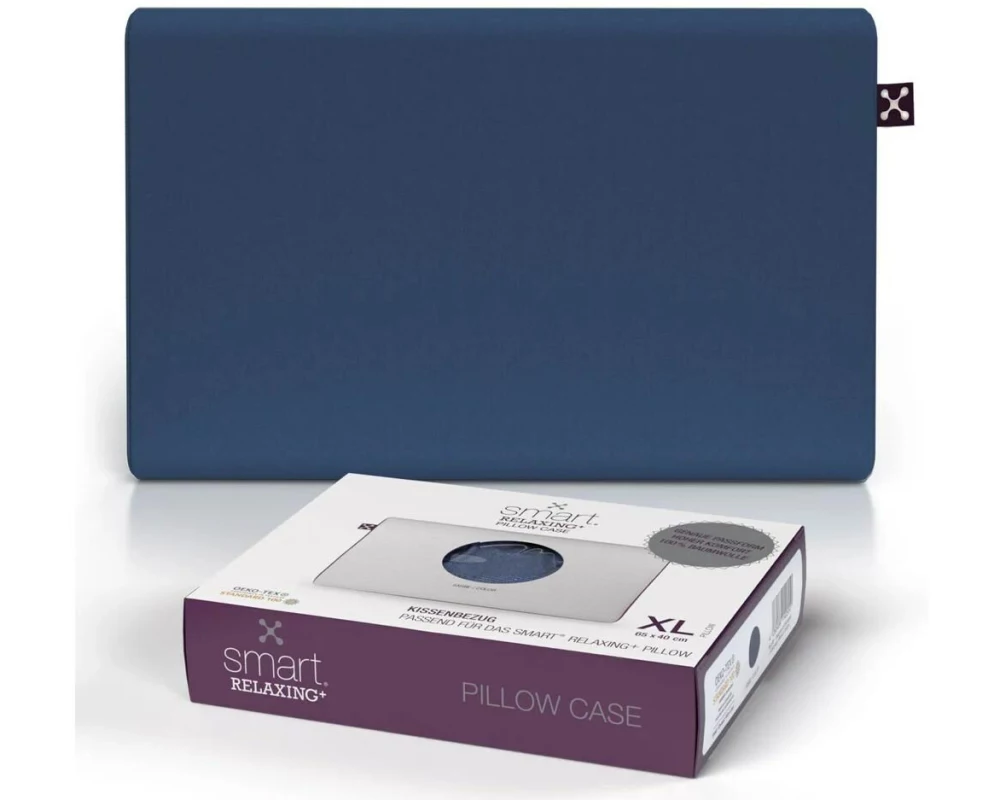 Smartsleep Kopfkissenbezug Relaxing+ 65 x 40 cm, Dunkelblau