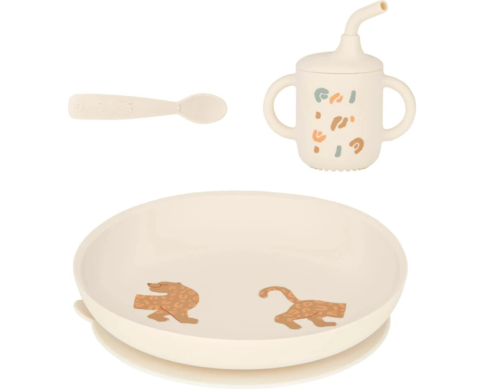 Babymoov Kindergeschirrset Little Roar Beige