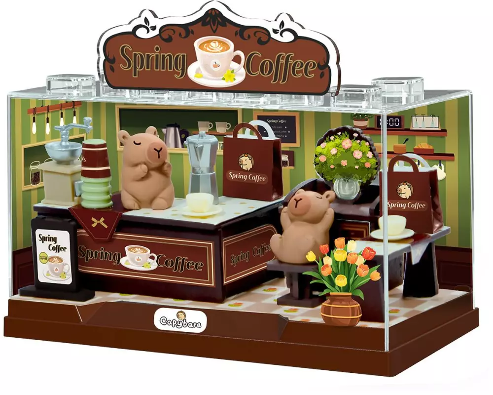 Sombo Capybara Shop in a Box Spring Coffee
