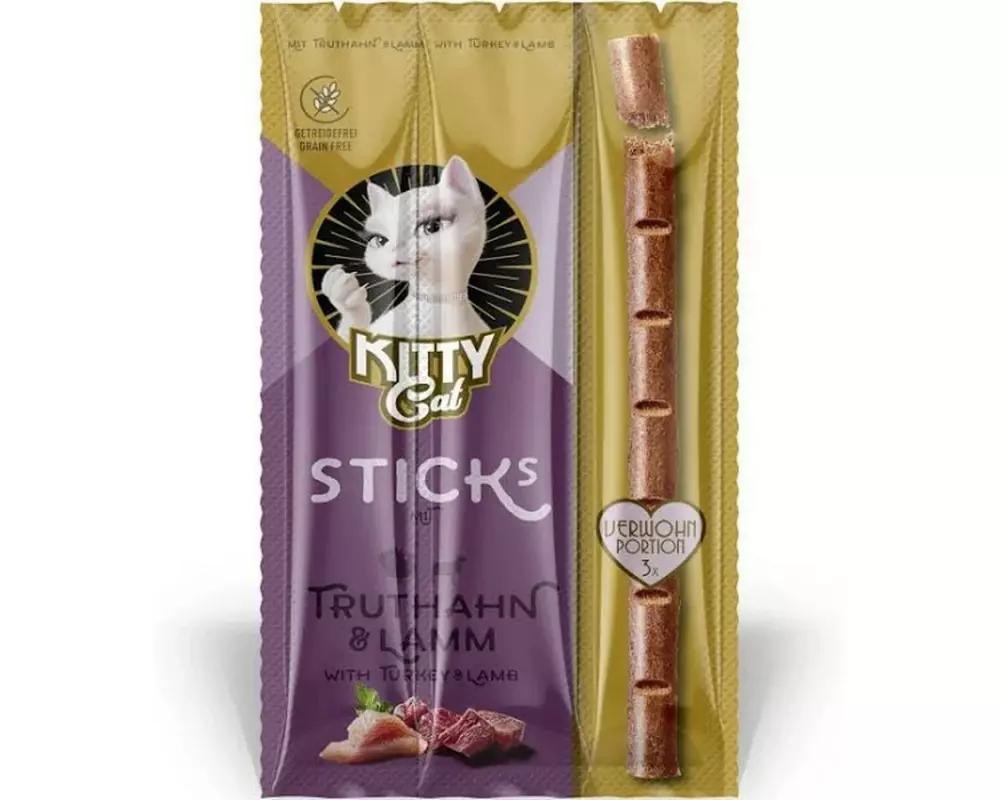 KITTY Cat Katzen-Snack KittyCat Stick Truthan, Lamm 15 g