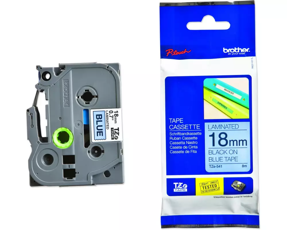 Brother Beschriftungsband TZE-541 Schwarz auf Blau
