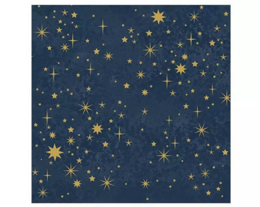 Braun + Company Weihnachtsservietten Twinkles midnight Mehrfarbig, 20 Stück