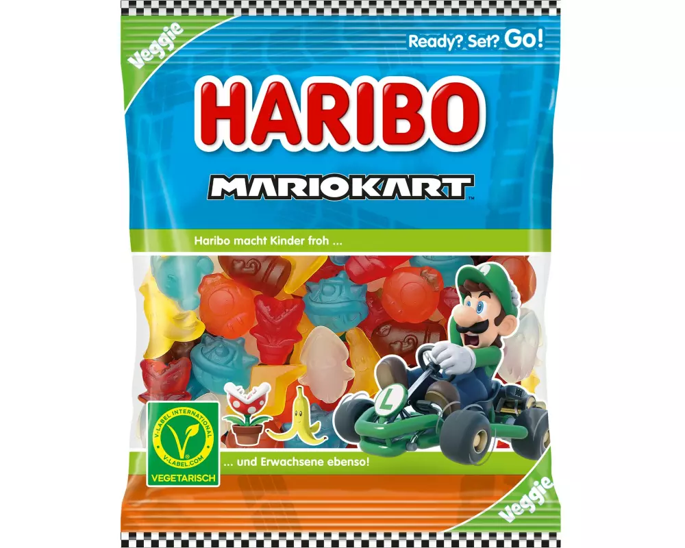 Haribo Gummibonbons Fruchtgummi Mariokart Veggie Edition 160 g