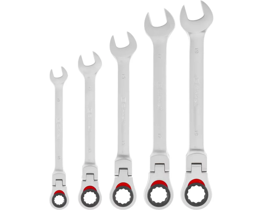 Einhell Gabel-Ring-Ratschenschlüssel-Set flexibel, 5-teilig 10-19mm