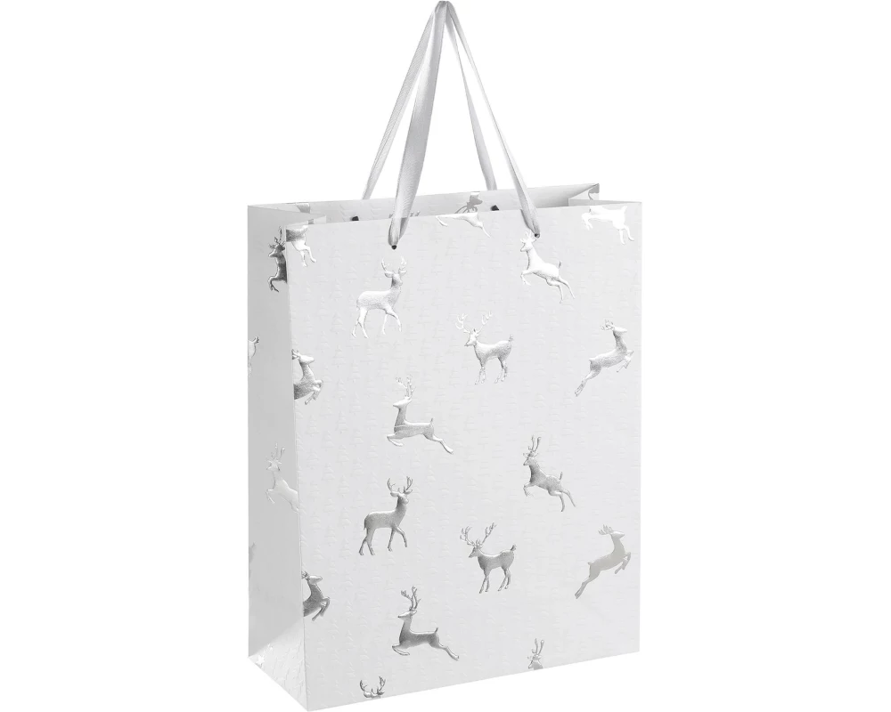 EGLO Geschenktasche Hirsch Isumi Silber
