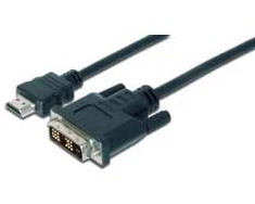 Digitus Basic 2 m DVI/HDMI Video Cable for Video Device, PC, Notebook, Monitor, TV, Gaming Console