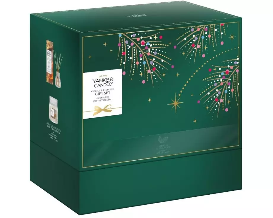 Yankee Candle Signature Geschenkset Christmas Moments, Candle & Reed Diffuser