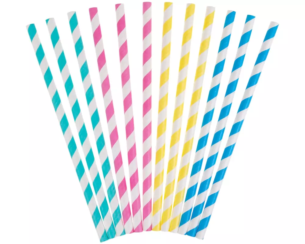 FURBER Strohhalm JUMBO Papier, 50 Stück