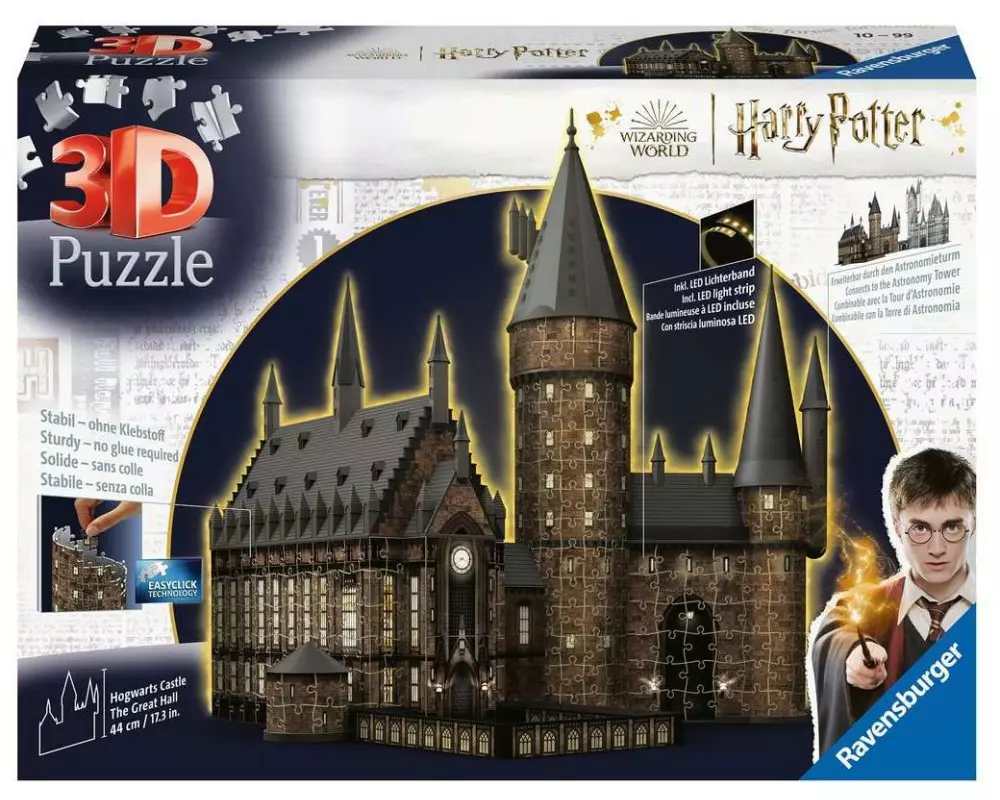 Ravensburger 3D Puzzle Hogwarts Schloss – Die Grosse Halle Night Edition