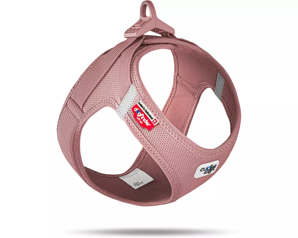 curli Vest Harness curli Clasp Air-Mesh Rose S