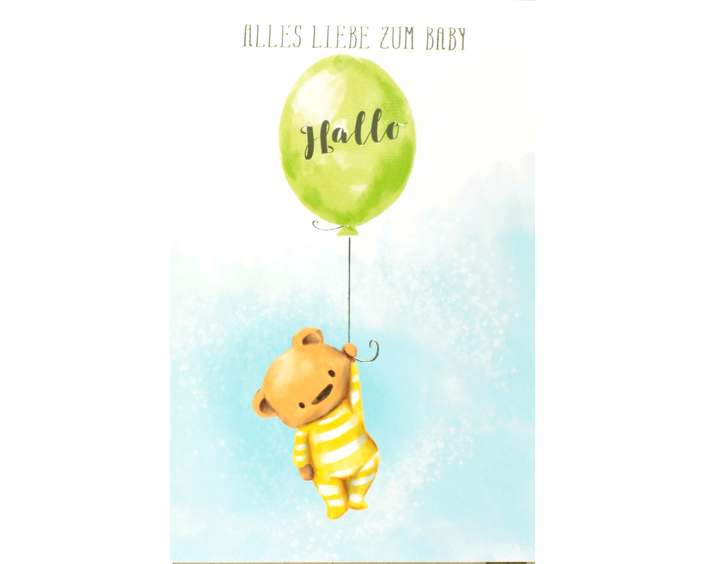 ABC Glückwunschkarte Ballon 1120003200 B6