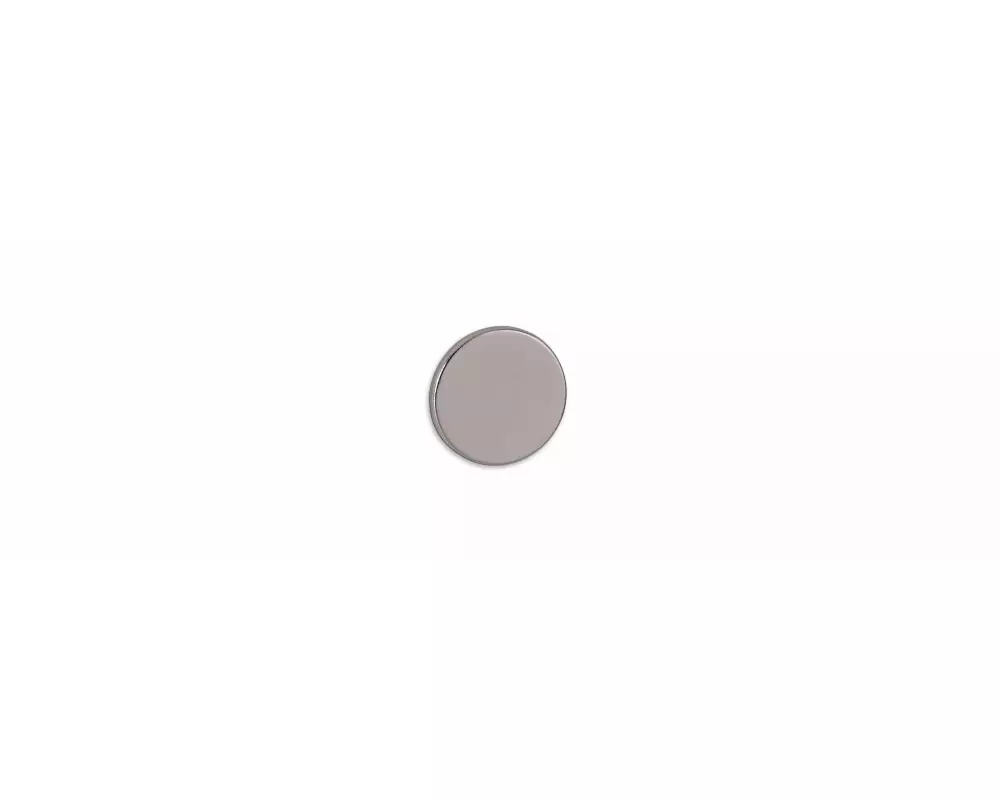 Maul Haftmagnet Neodym Ø 10 x 1 mm Silber, 10 Stück