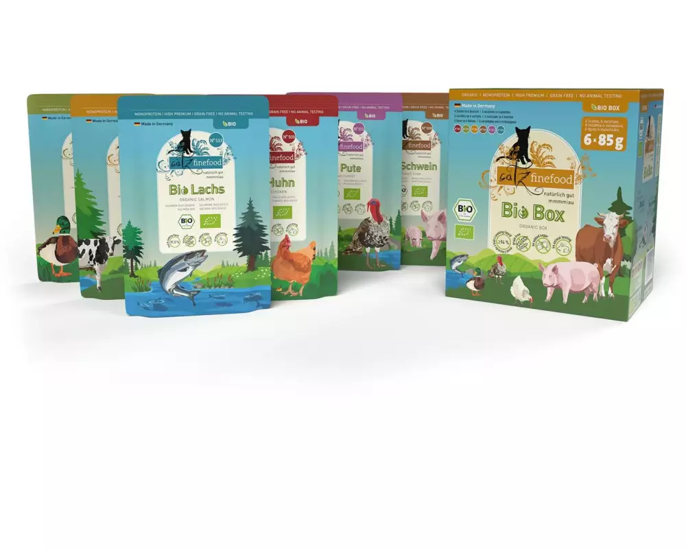 catz finefood Nassfutter Bio Collection, 6 x 85 g
