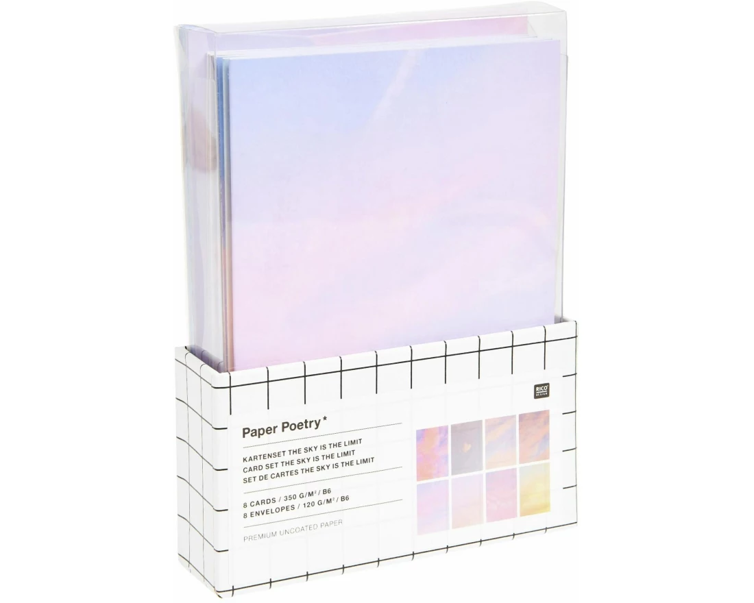 Rico Design Kartenset, The Sky is the Limit 8 Stück
