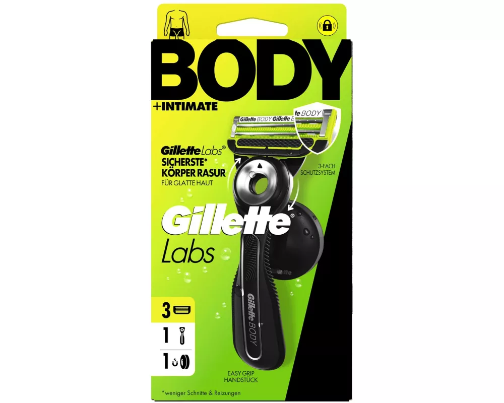 Gillette Rasierer Body + Intimate inkl. 3 Klingen