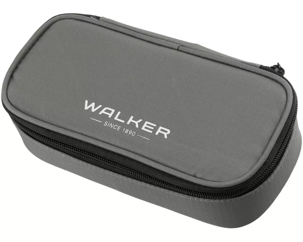 Walker Etui Pencil Box 21 x 10 x 6 cm, Steel Grey