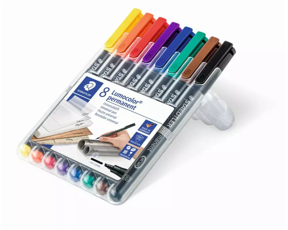 Staedtler Folienstift Lumocolor 314 B 8er-Set, permanent