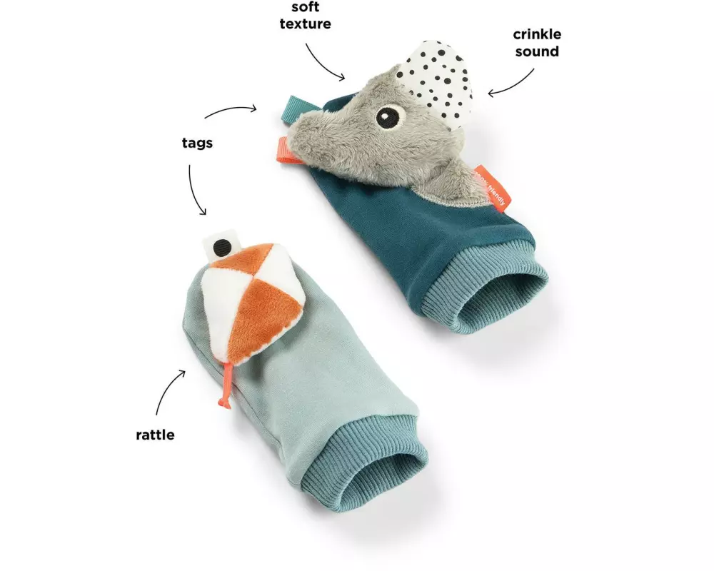 done by deer Rasselsocken Playground Blau