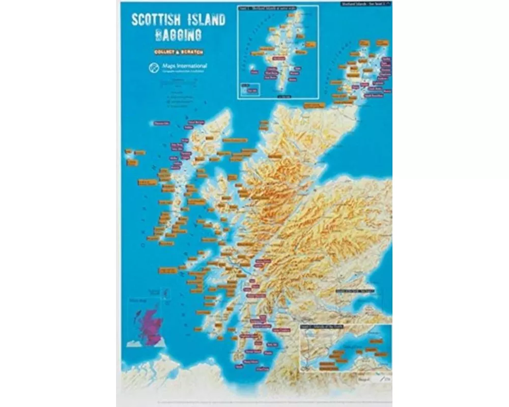 Scottish Island Bagging - Collect & Scratch Print