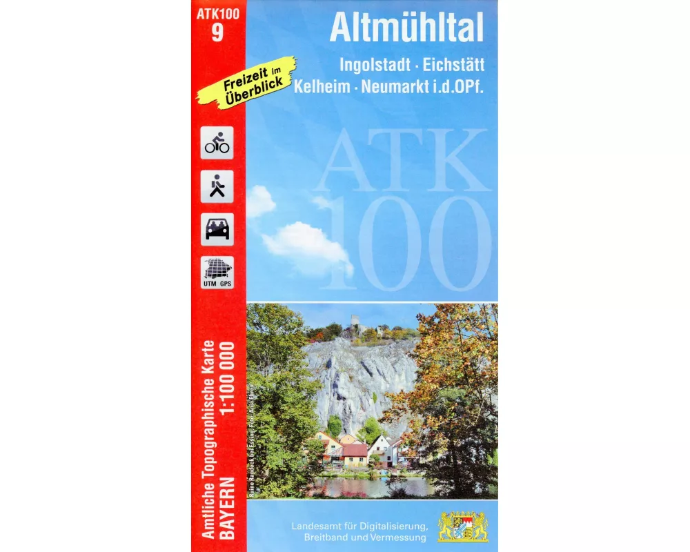 ATK100-9 Altmühltal (Amtliche Topographische Karte 1:100000)