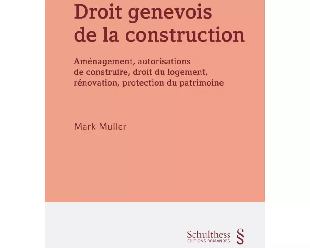 Droit genevois de la construction (PrintPlu§)