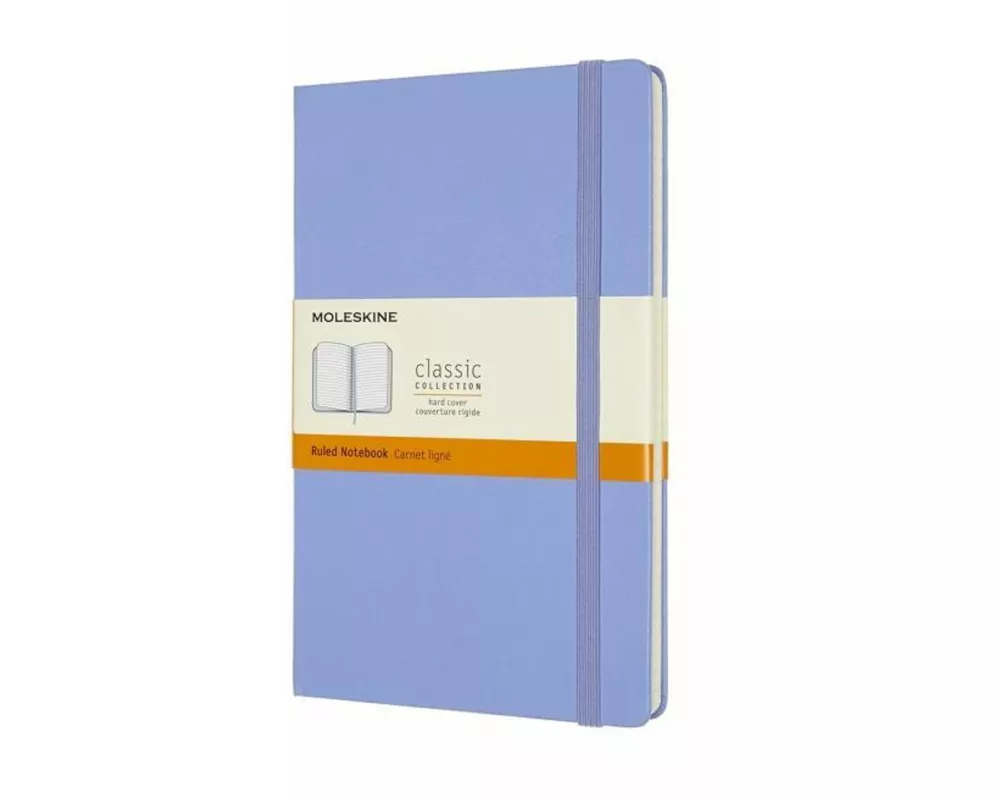 Moleskine Notizbuch Large/A5, Liniert, Fester Einband, Hortensien Blau
