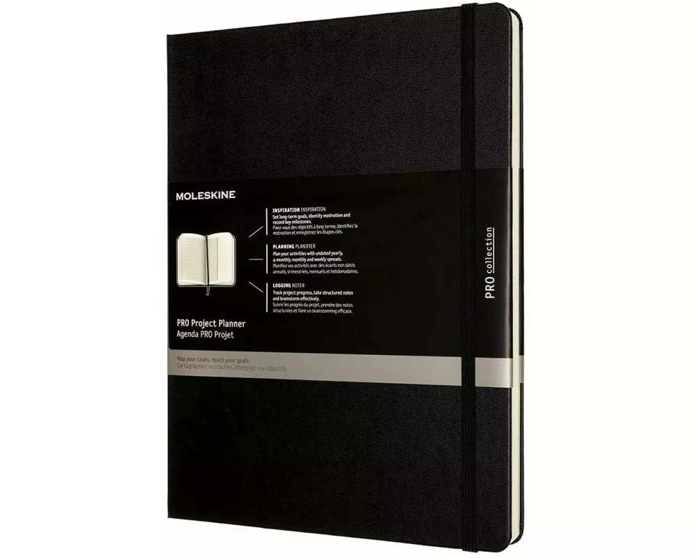 Moleskine Pro Projekt-Planer, XL, Fester Einband, Schwarz