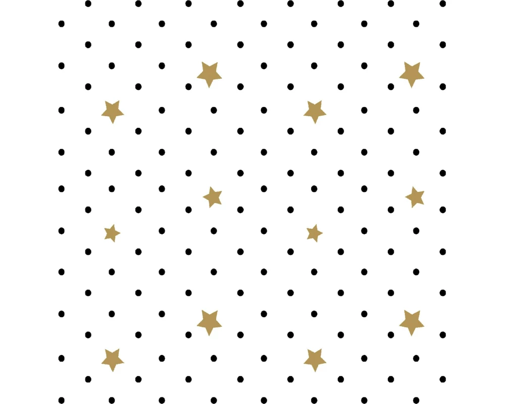 Paper + Design Servietten Black Stars 33 x 33 cm, 20 Stück