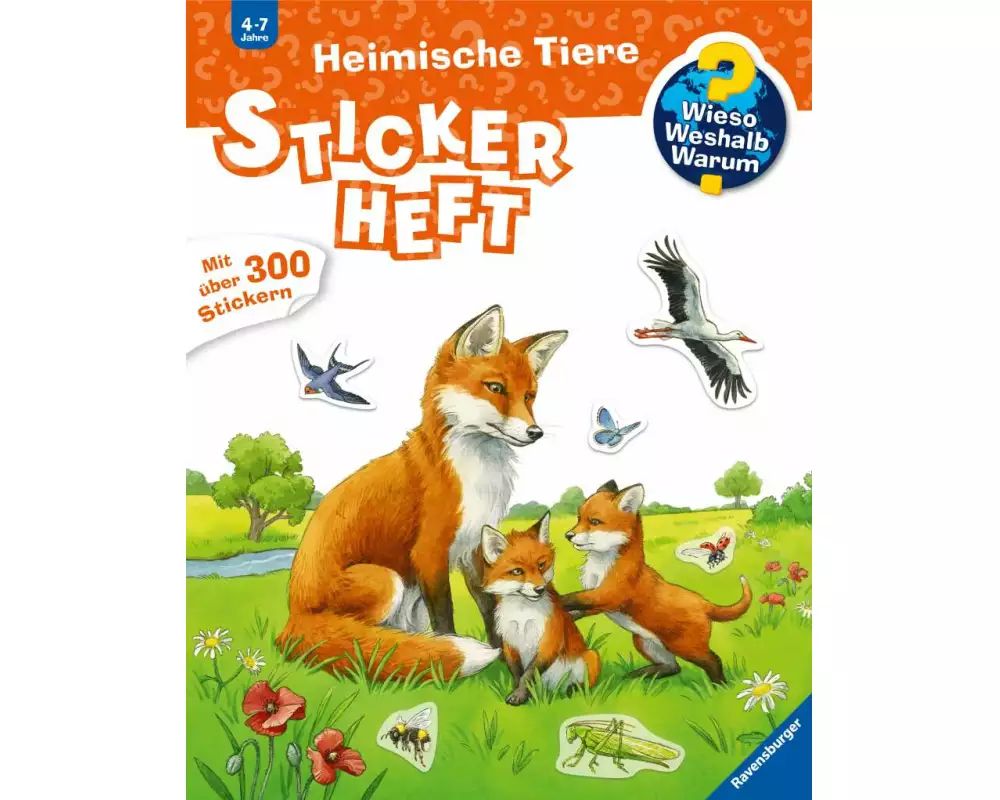 Wieso? Weshalb? Warum? Stickerheft - Heimische Tiere