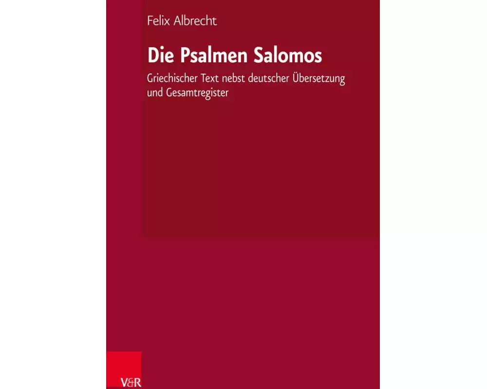 Die Psalmen Salomos