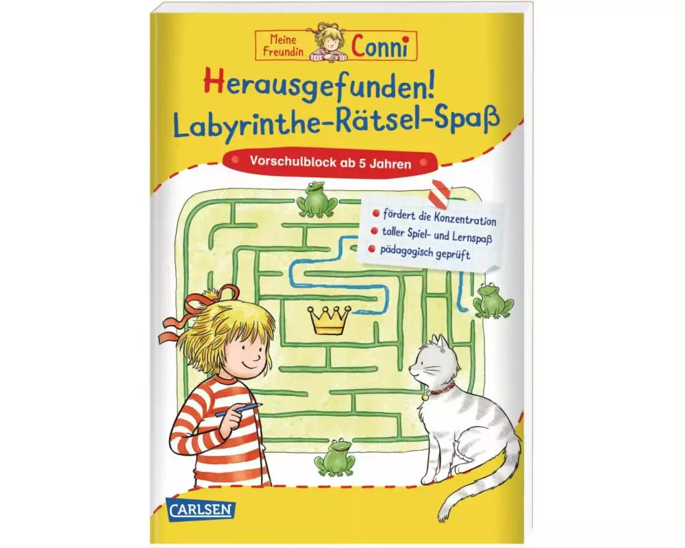 Conni Gelbe Reihe (Beschäftigungsbuch): Herausgefunden! Labyrinthe-Rätsel-Spaß